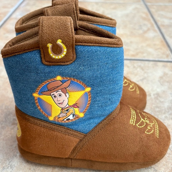 Disney Toy Story Woody Cowboy Boot Slippers Size 9 - Picture 7 of 9